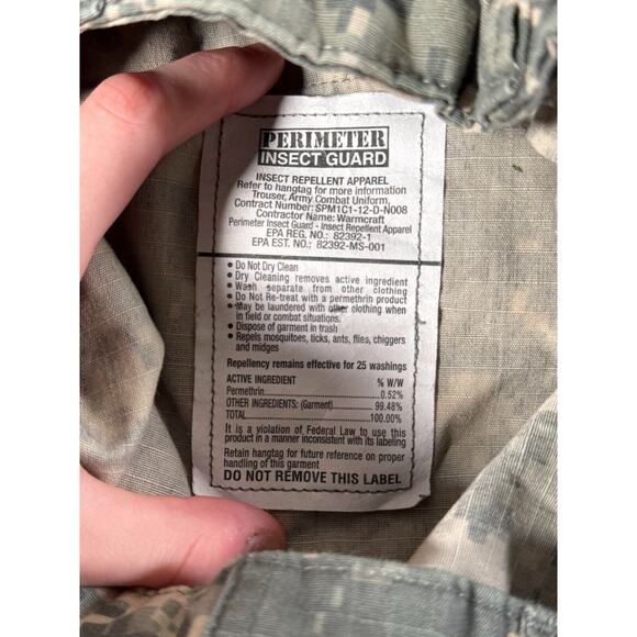 Army Combat Uniform Pants Mens Medium Camo Gorpcore Military Tactical Utility - Picture 4 of 12